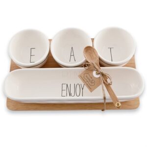 3.)<a href="http://staging.lifestylesgiftware.com/staging.lifestylesgiftware/product/dip-bowls-by-mud-pie/">Dip Bowl Set</a>