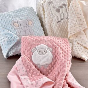 Giftcraft White/Lil Llama Double Sided Blanket